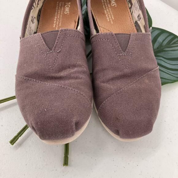 Toms Dark Gray Classic Canvas Alpargata Slip On Lightweight Loafer Flats Shoes - Picture 11 of 12